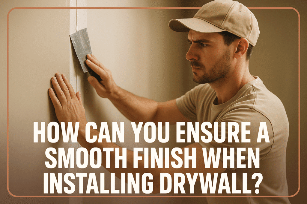 How Can You Ensure a Smooth Finish When Installing Drywall