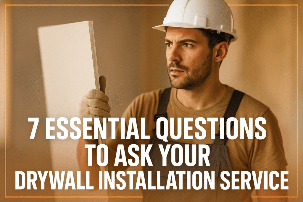 7 Essential Questions to Ask Your Drywall Installation Service