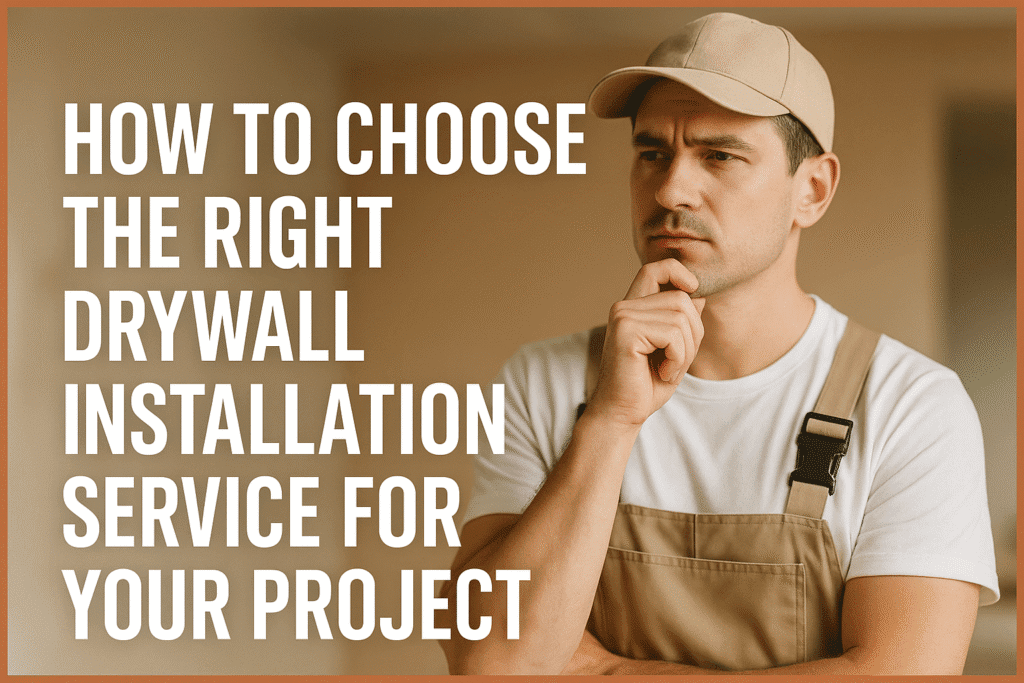 How to Choose the Right Drywall Installation Service for Your Project