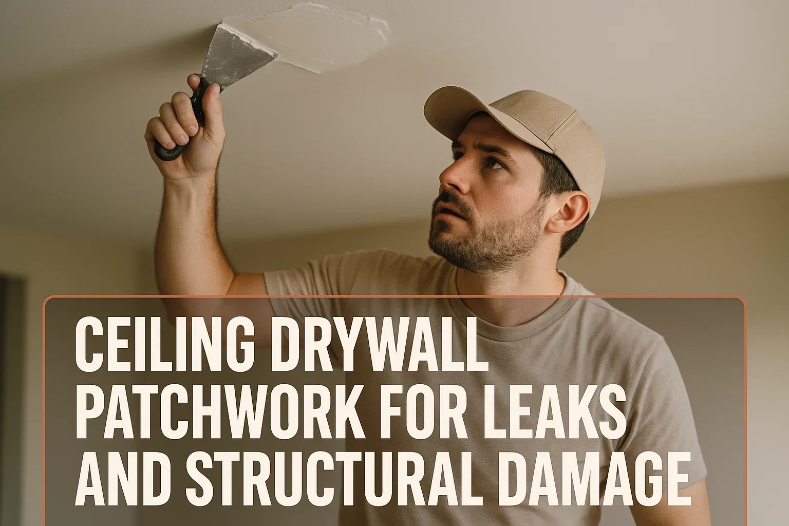 Ceiling Drywall Patchwork for Leaks and Structural Damage