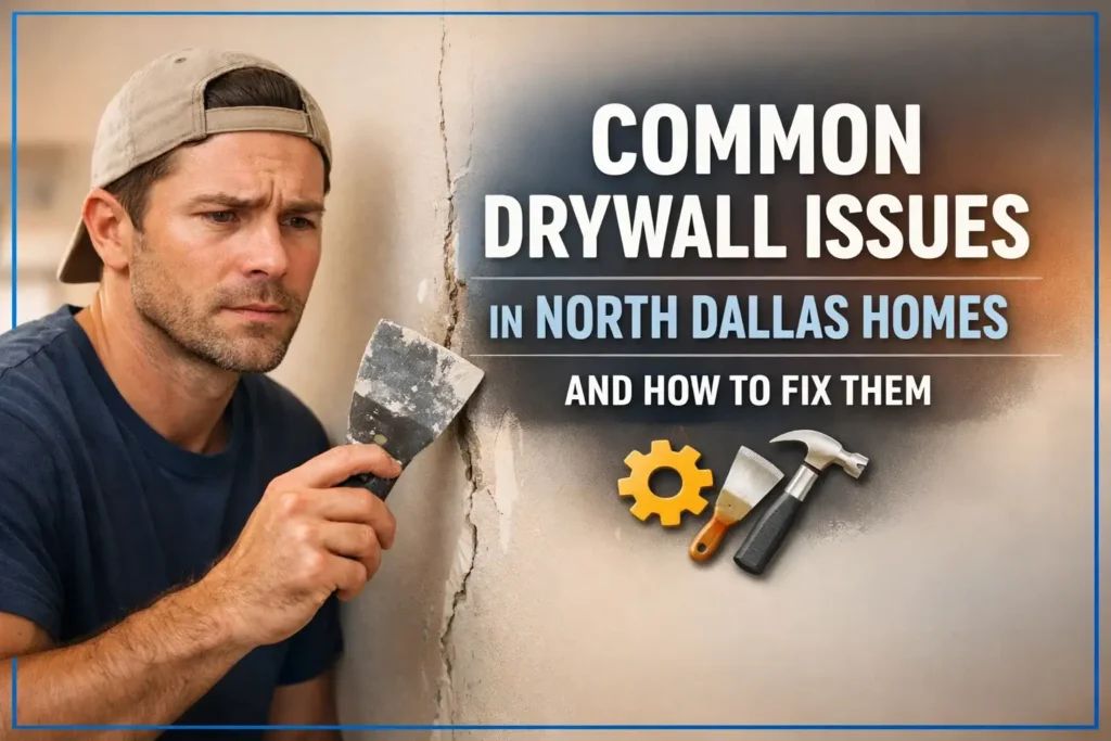 Common Drywall Issues in North Dallas Homes and How to Fix Them