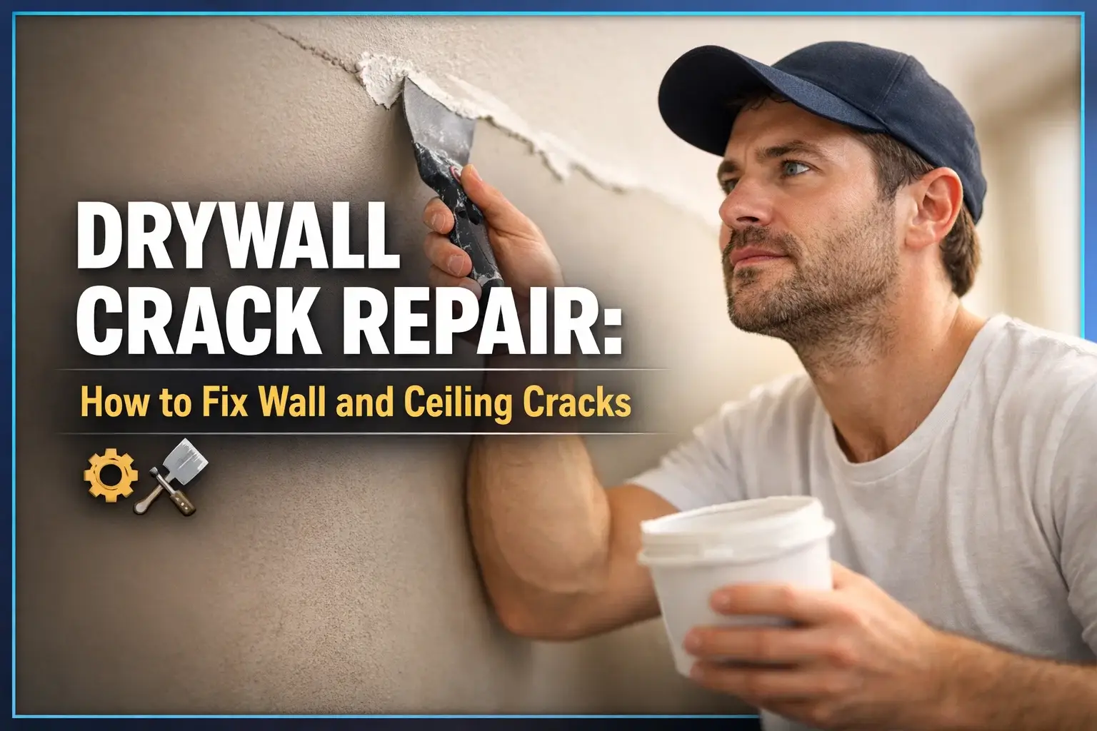Drywall Crack Repair: How to Fix Wall and Ceiling Cracks