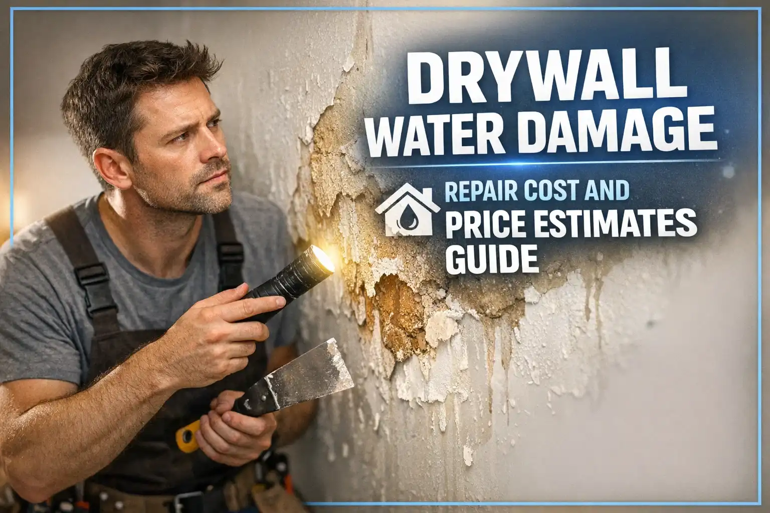 Drywall Water Damage Repair Cost and Price Estimates Guide