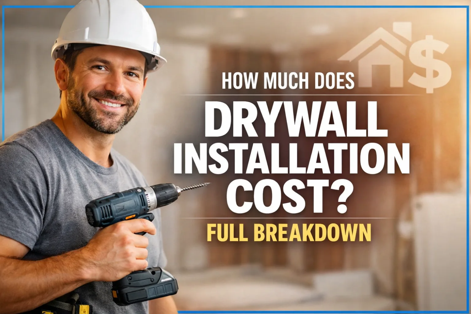 How Much Does Drywall Installation Cost? Full Breakdown