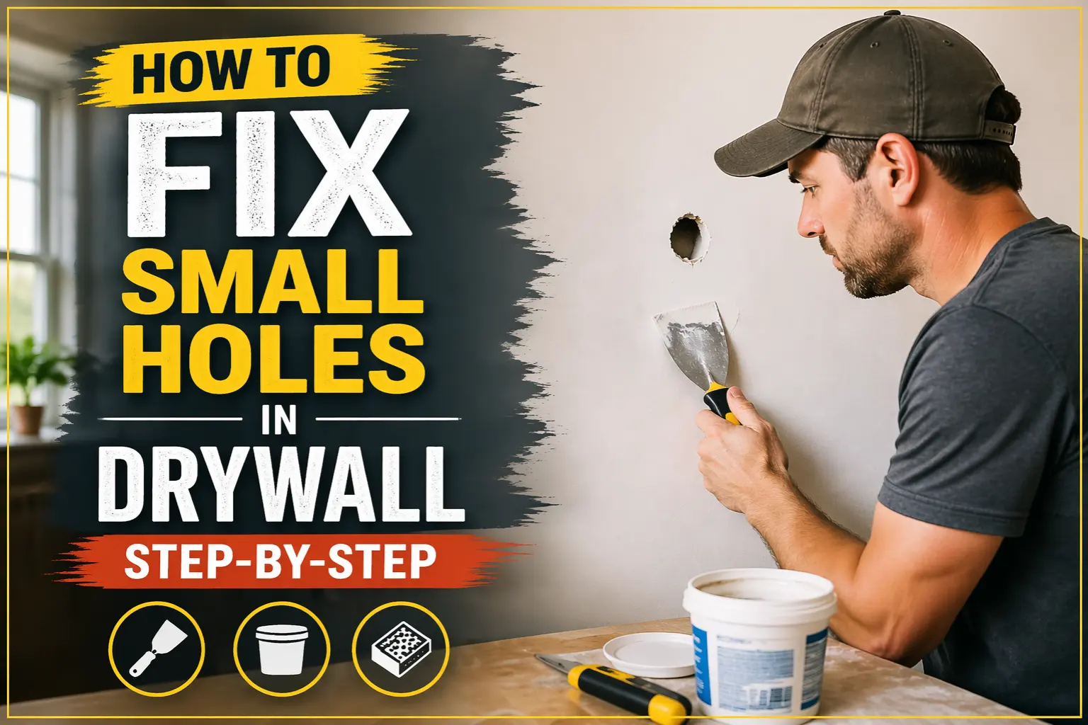 How to Fix Small Holes in Drywall: Step-by-Step