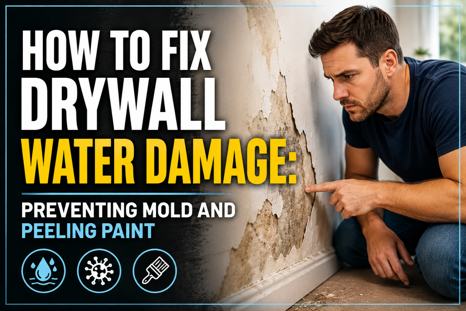How to Fix Drywall Water Damage: Prevent Mold & Paint