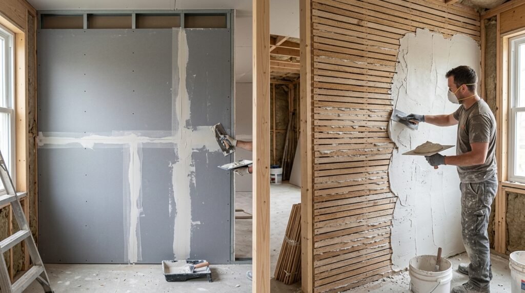 How Does Drywall Compare to Plaster?