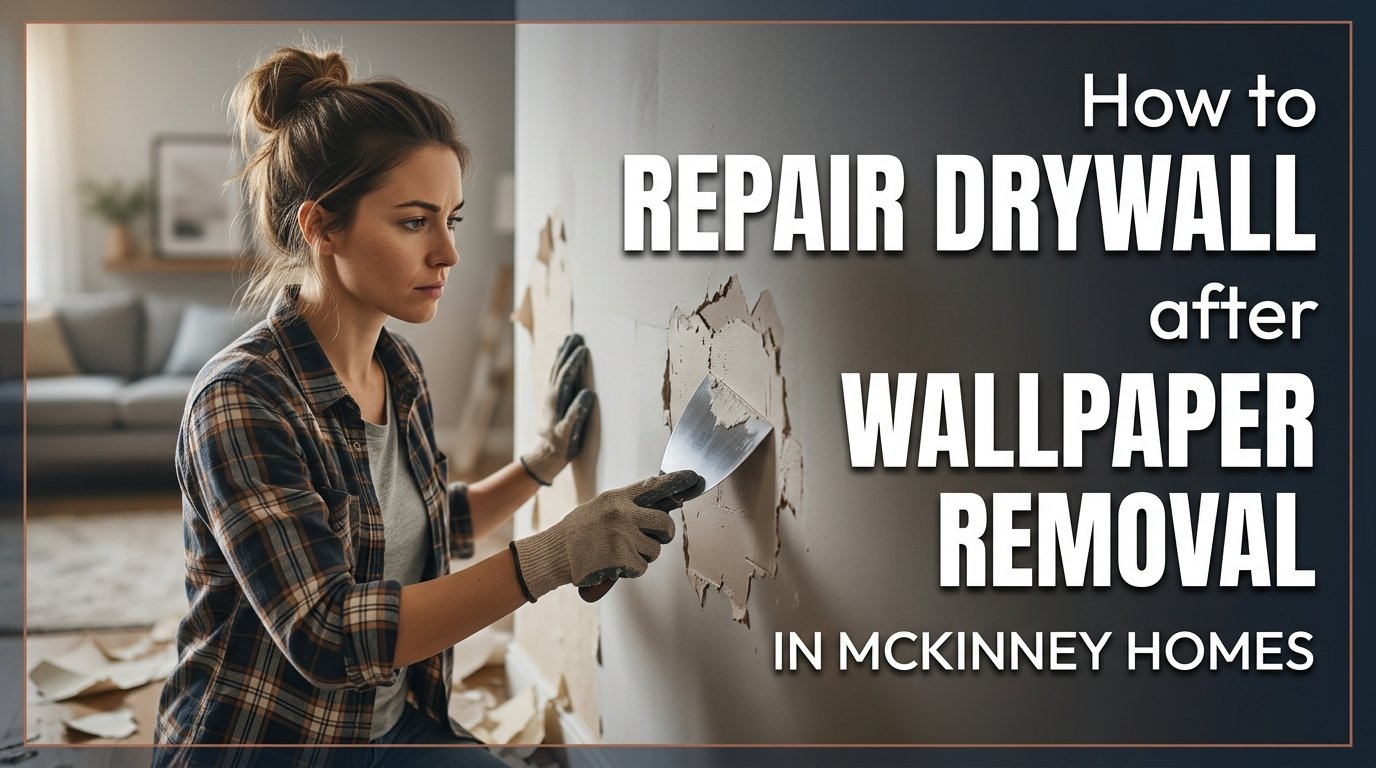 How to Repair Drywall After Wallpaper Removal in McKinney Homes