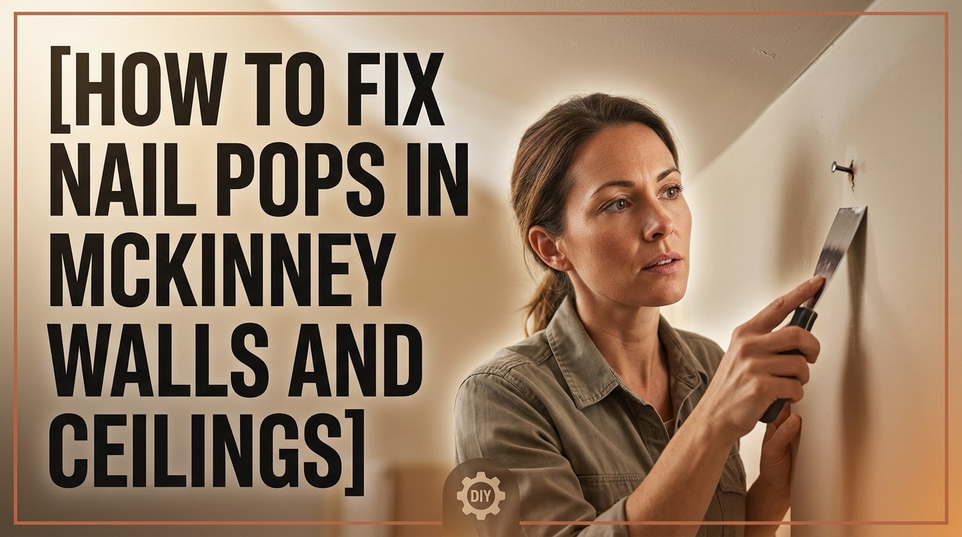 How to Fix Nail Pops in McKinney Walls and Ceilings