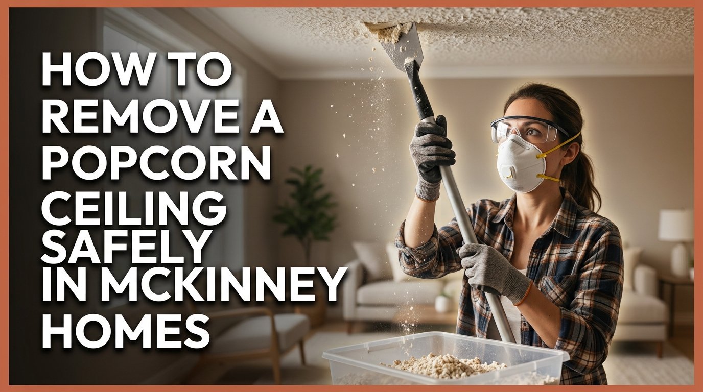 How to Remove a Popcorn Ceiling Safely in McKinney Homes