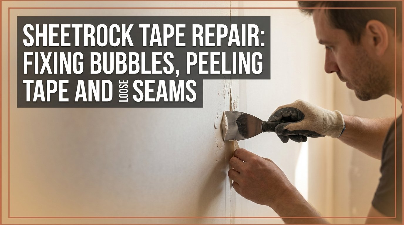 Sheetrock Tape Repair: Fixing Bubbles, Peeling Tape and Loose Seams