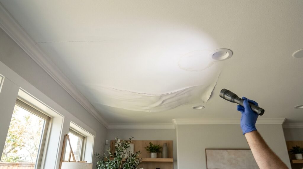 Ceiling Cracks, Sagging or Water Stains What Frisco Homeowners Should Check First