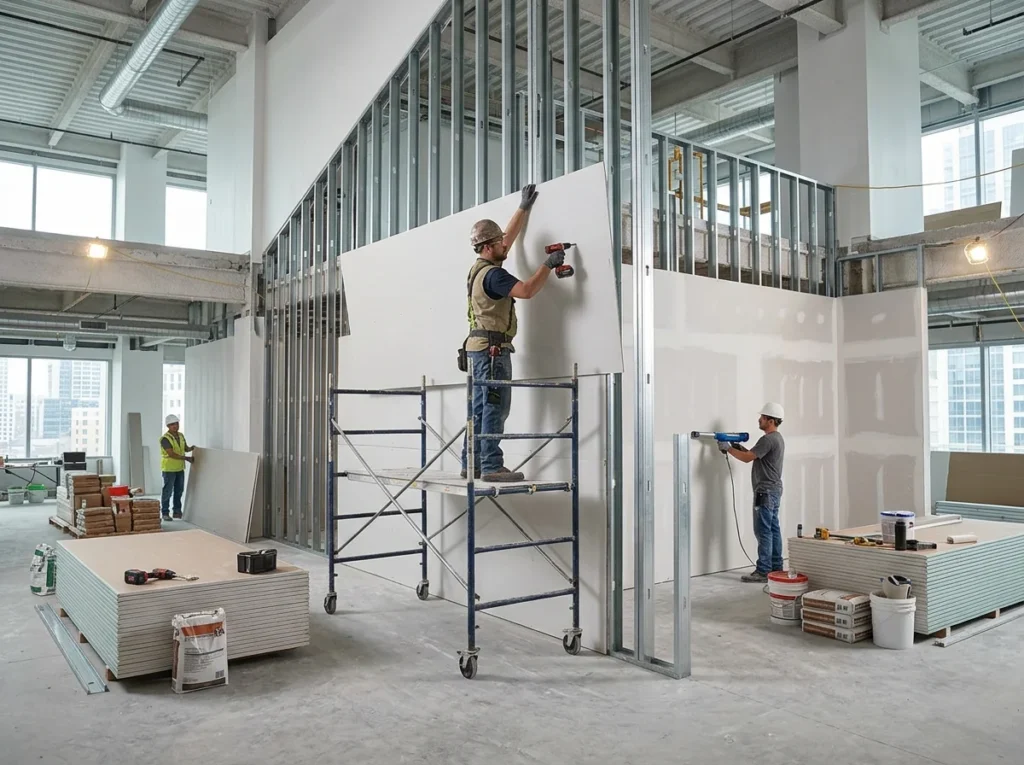 What Professional Commercial Drywall Work Involves
