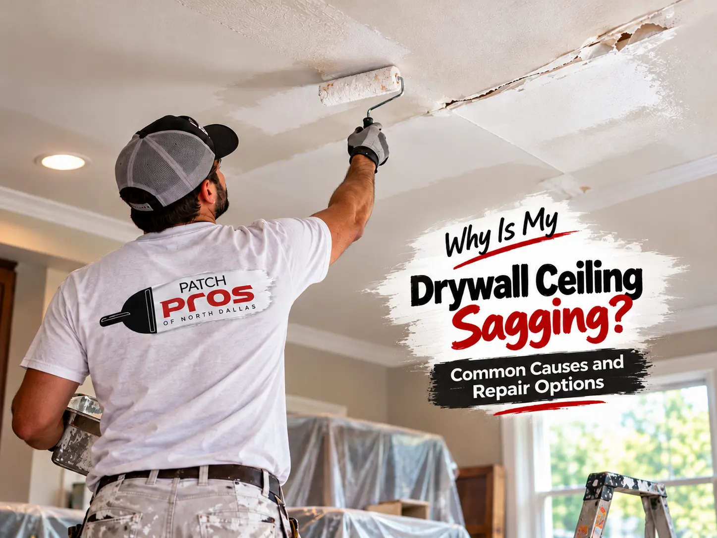 why is my drywall cieliing sagging